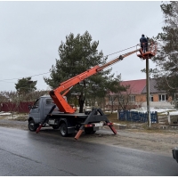 Услуги автовышки с экипажем, телескопические подъёмники 