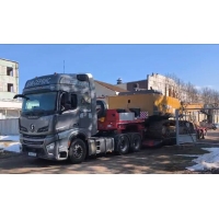 Аренда низкорамного раздвижного трала 75 тонн (Передняя загрузка)